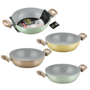 MA MAISON LINEA WOOD TEGAME CERAMIC 28 CM CON MANICI COLORI ASSORTITI