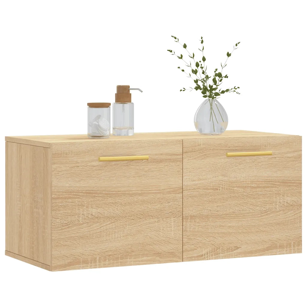 Armadietto a Muro | Mobile a Parete Rovere Sonoma 80x36,5x35 cm Legno Multistrato