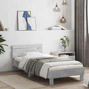 Struttura del letto Grigio Cemento Legno ingegnerizzato 8008997