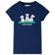 Maglietta da Bambina Blu Marino 116cod mxl 132707