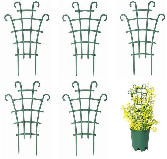 Sostegno per piante robusto e duraturo - piattaforma per piante - mini ventilatore per piante - supporto per crescita - progetto a pile - sostenitore per piante rampicanti - rete per piante