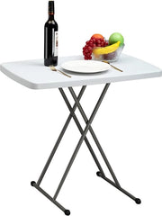 Tavolo da picnic da esterno 2,5FT/76cm, Tavolo da pranzo all'aperto con altezza regolabile e struttura da tenda per giardino, BBQ, catering, feste e cucina all'aperto.