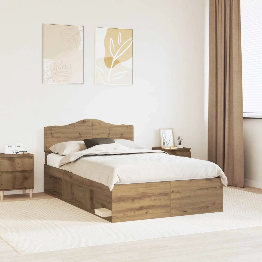 Struttura del letto Rovere Artigianale 120 x 190 cm