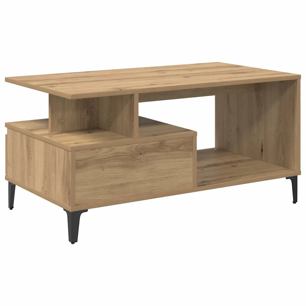 Tavolino da salotto Rovere artigianale 90 x 49 x 45 cm