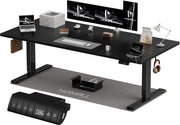 200x80 CM scrivania regolabile in altezza, scrivania da ufficio con quattro sezioni, scrivania per computer con funzione di memoria.
