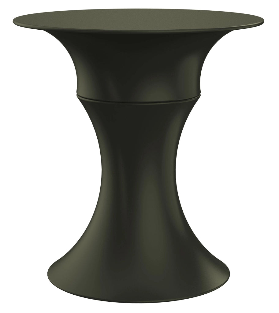Tavolino da Giardino Componibile Ø37x47 cm in Resina Arkema Olimpo Dove Gray