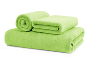 Asciugamani Salvietta Bagno In Morbida Spugna Modello Sophie Colore Verde Acido - Salvietta - Verde Acido
