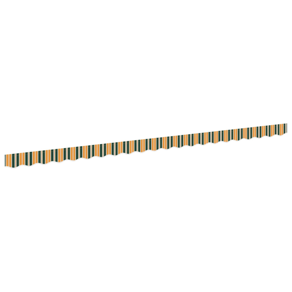 Tenda Valance per telaio da 5 m Verde e Giallo 4.8 x 0.2 m