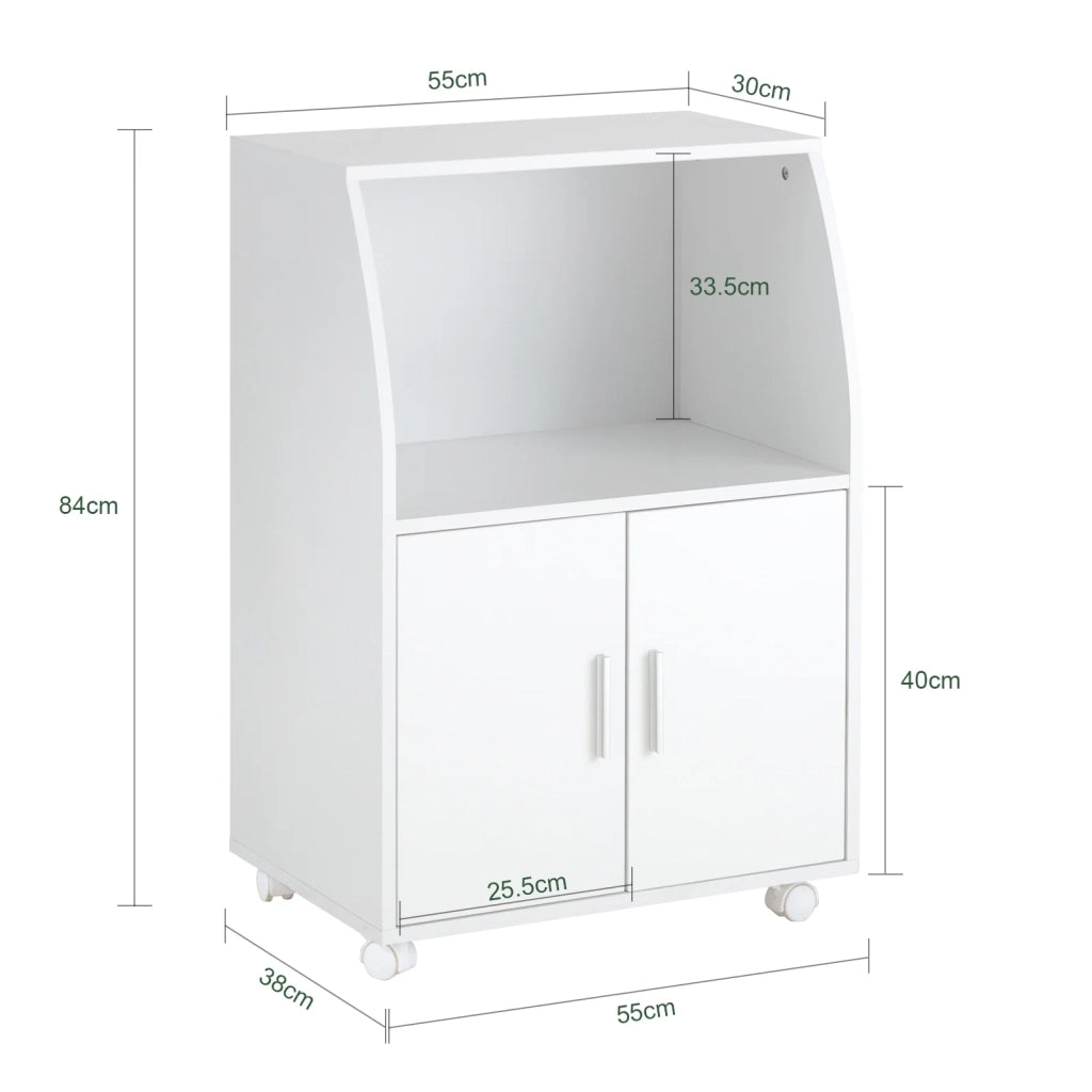 Mobiletto per Forno a microonde,Carrello da cucina,credenza,FRG241-W