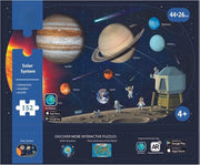 Puzzle interattivo in legno - Sistema solare - 152 pezzi - 44 CM x 26 CM - Legno