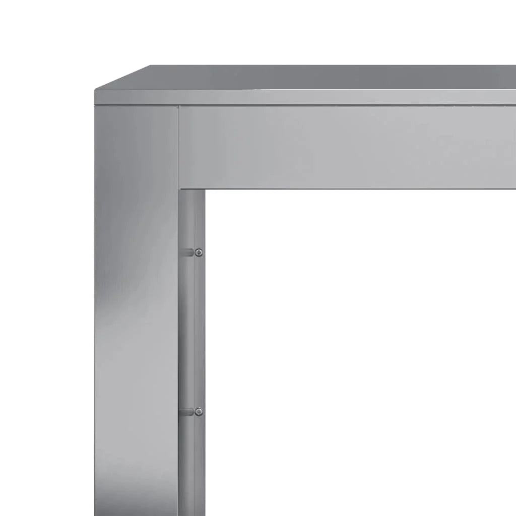 Portalegna 60 x 40 x 100 cm acciaio zincato grigio 02_0043723