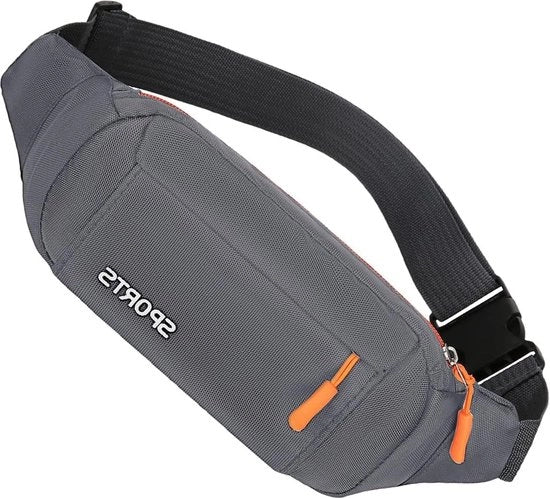 Borsa da Allenamento Multifunzione - Grigia - Borsa da Allenamento Sling per Donna - Telefoni Cellulari Chiavi - Unisex .