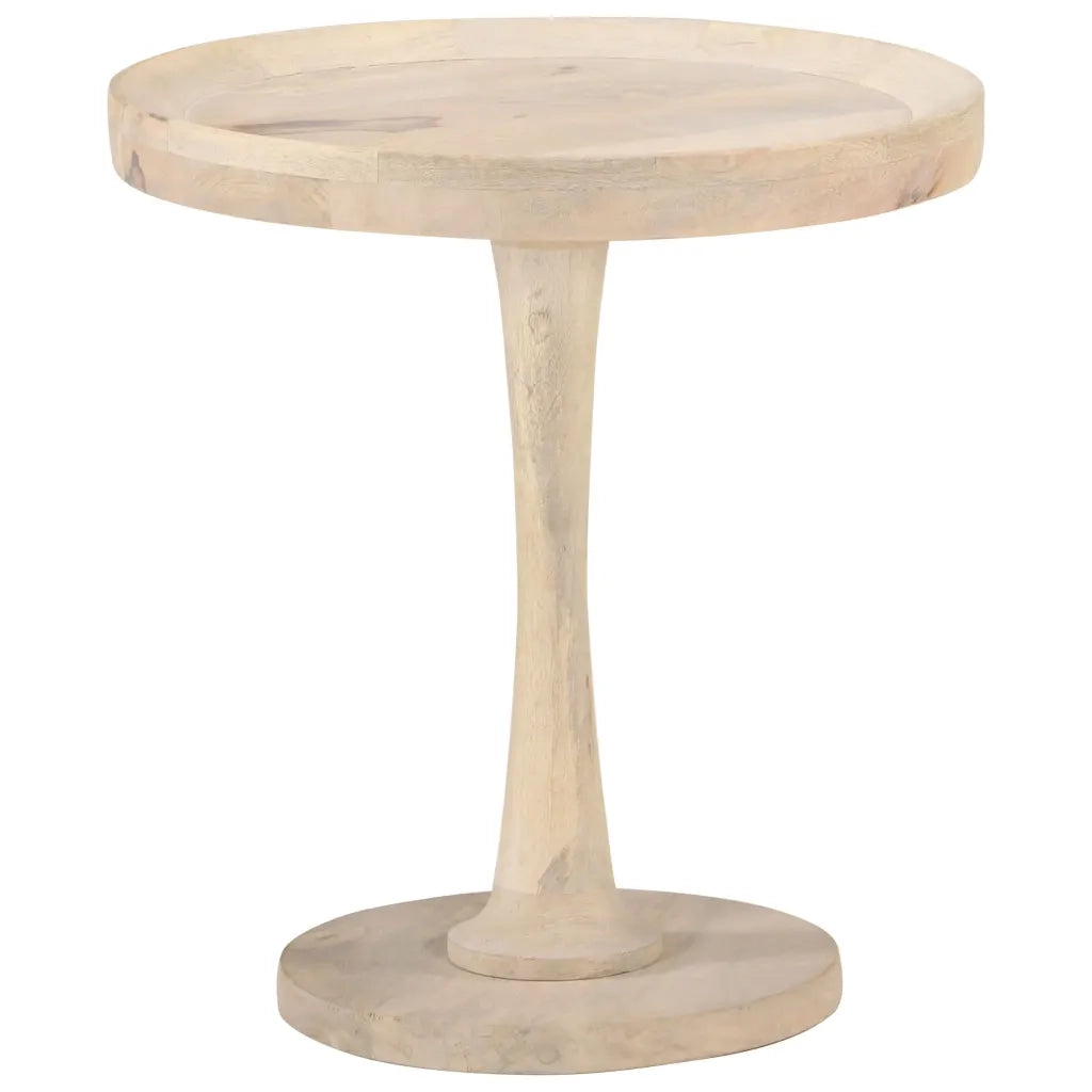 Tavolino di Servizio Ã˜50x55 cm in Legno Massello di Mangocod mxl 104548