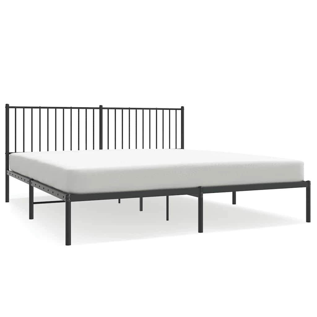 Giroletto con Testiera in Metallo Nero 183x213 cmcod mxl 105701