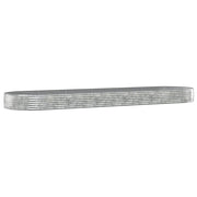 Fioriere | Cassetta per fiori | Letto Giardino Acciaio Zincato 523x140x36 cm Argento