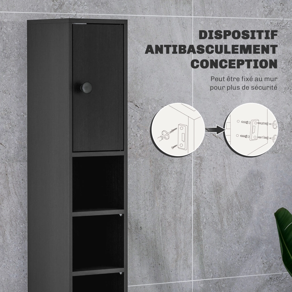 Colonna bagno ¨C zephmum ¨C nero 20x20x180 cm