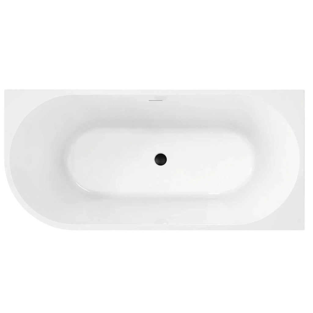 Vasca Bagno Sydney Bellanto Destra 150cm Copritappo nero