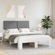 Letto con Testiera Rivestita Grigio chiaro 160 x 200 cm 877338