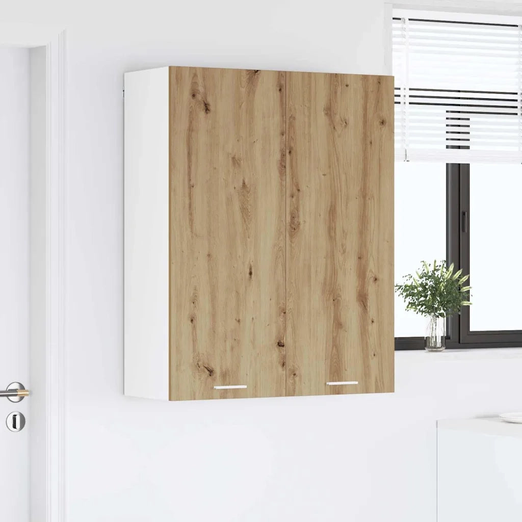 Armadio pensile con porta Rovere artigianale 80 x 31 x 100 cm