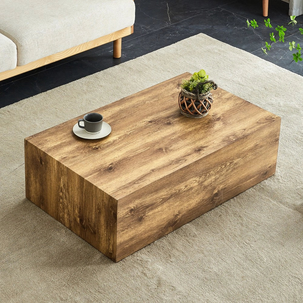 Tavolino da Caff¨¨ Rettangolare ¨C MINIMAL ¨C MDF, Effetto Legno, 90x50x30 cm