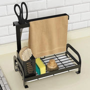 Organizzatore per la vasca da doccia, nero, organizzatore per la vasca da doccia, organizzatore per la vasca da doccia, sponda con scarico, contenitore per asciugamani, contenitore per asciugamani per cucina e bagno.