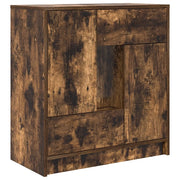 Credenza | Madia | Buffet da pranzo | Armadio da pranzo con Cassetti e Ante Rovere Fumo 70,5x34x74,5 cm