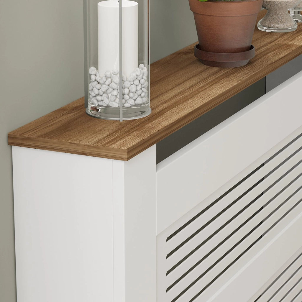 Armadio radiatore in legno "Termora" 112 x 19 x 82 cm - Noce