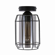 Plafoniera Candellux Jonera nera metallo E27 40W 23cm