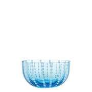 Zafferano Set 6 Ciotolette Perle bowl in Vetro Artigianale Colore Acquamarina Design Elegante e Moderno per la Tavola Raffinata e Colorata