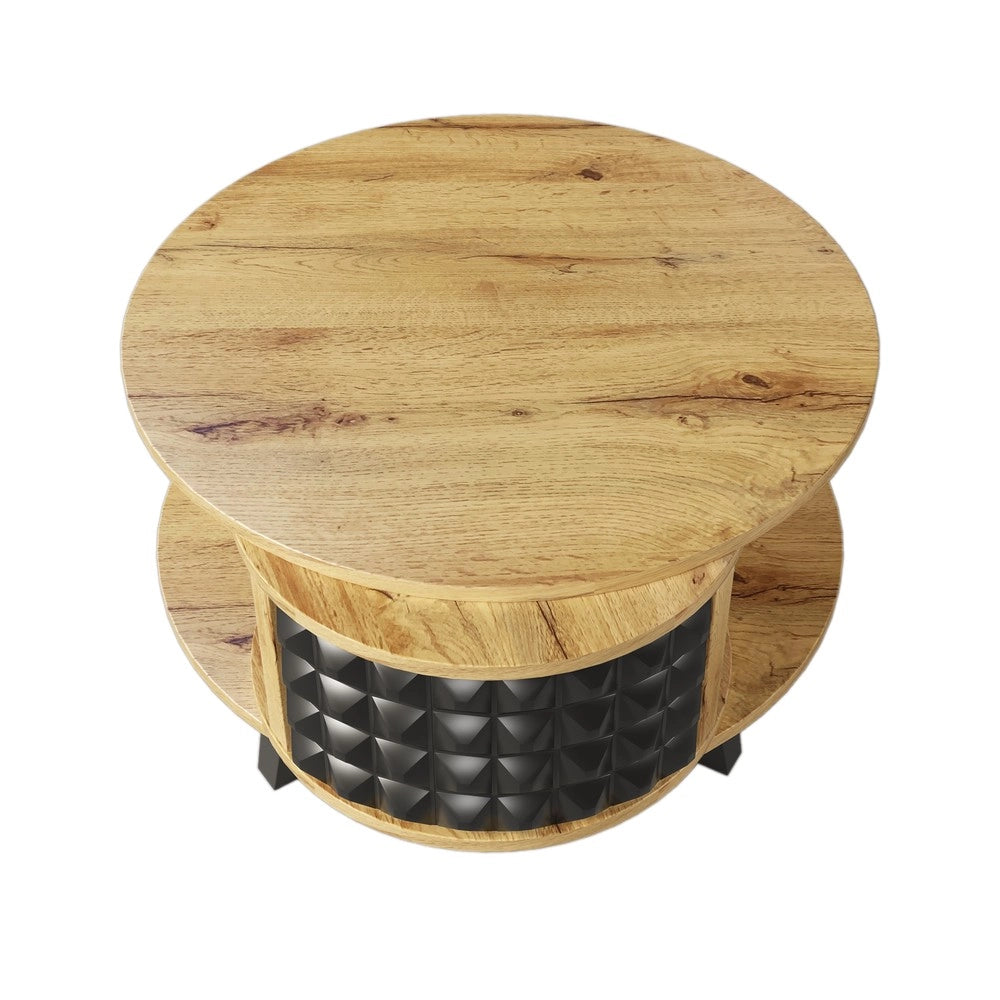 Tavolino Rotante da Salotto con Ripiano ¨C MINIMAL ¨C Design Moderno