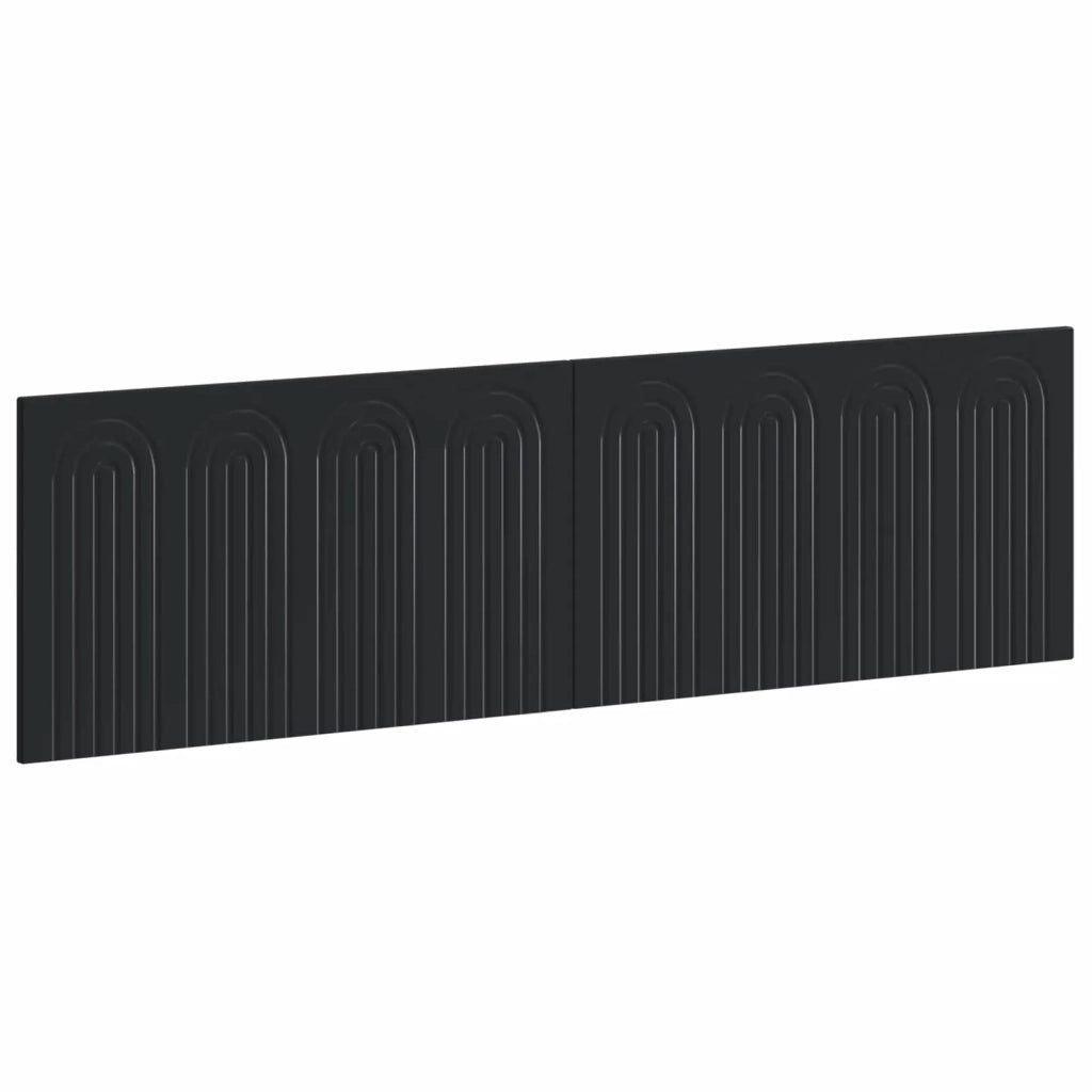 Testiera da Muro ALKMAAR Nero Legno ingegnerizzato 896276