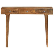 Tavolo Consolle in Legno Massello di Mango 102x30x79 cm 246976