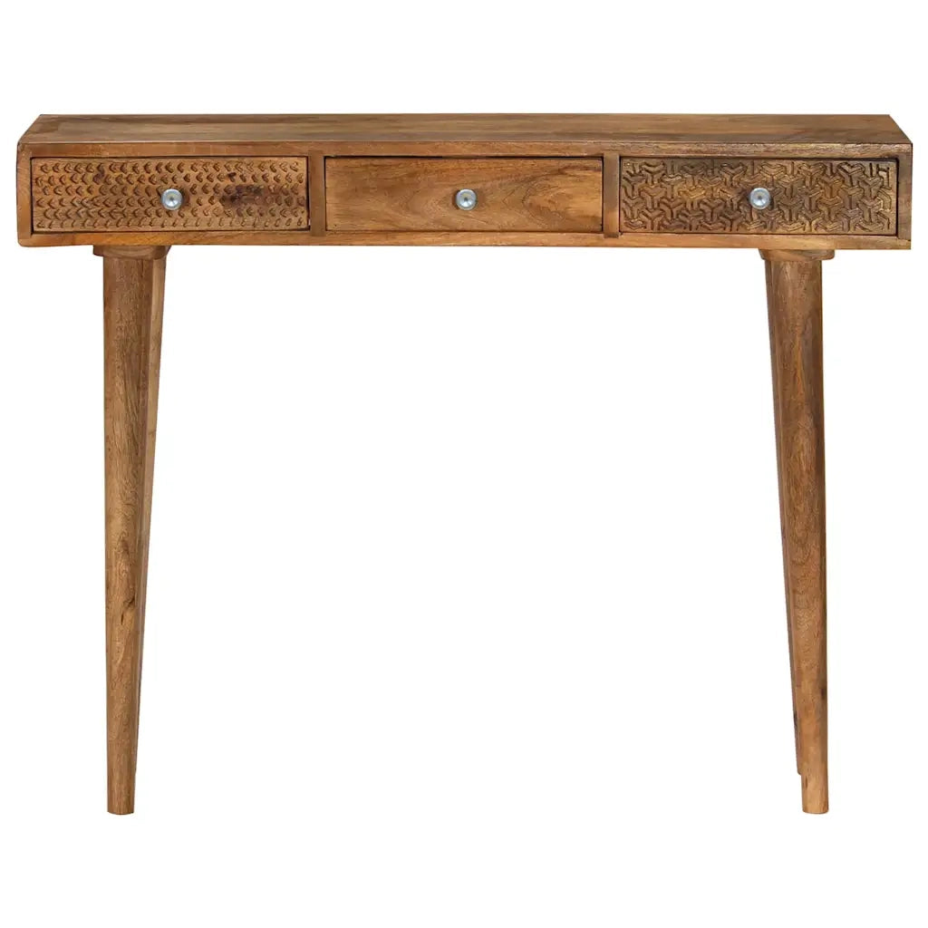 Tavolo Consolle in Legno Massello di Mango 102x30x79 cm 246976