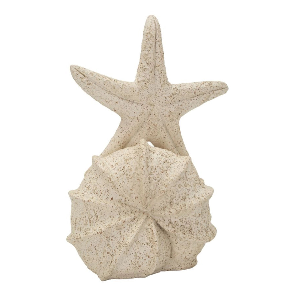 Scultura Conchiglie, Beige, Poliresina, 18x13x21,2 cm