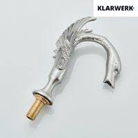 ADRIAN| Rubinetto da bagno a 3 fori grande cigno cromato  per vasca da bagno dal design lussuoso per restaurante, miscelatore per lavabo a 2 maniglie