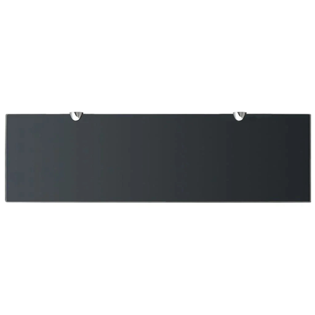 Mensola/armadietto in vetro da parete 70 x 20 cm spessore 8 mm nero 2702155/2