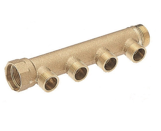 COLLETTORE LINEARE IN OTTONE PER RISCALDAMENTO MASCHIO FEMMINA 1X 2 VIE   ICMA  S.P.A.