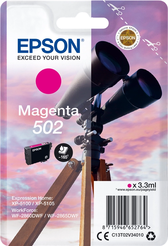 Epson Singlepack Magenta 502 Ink