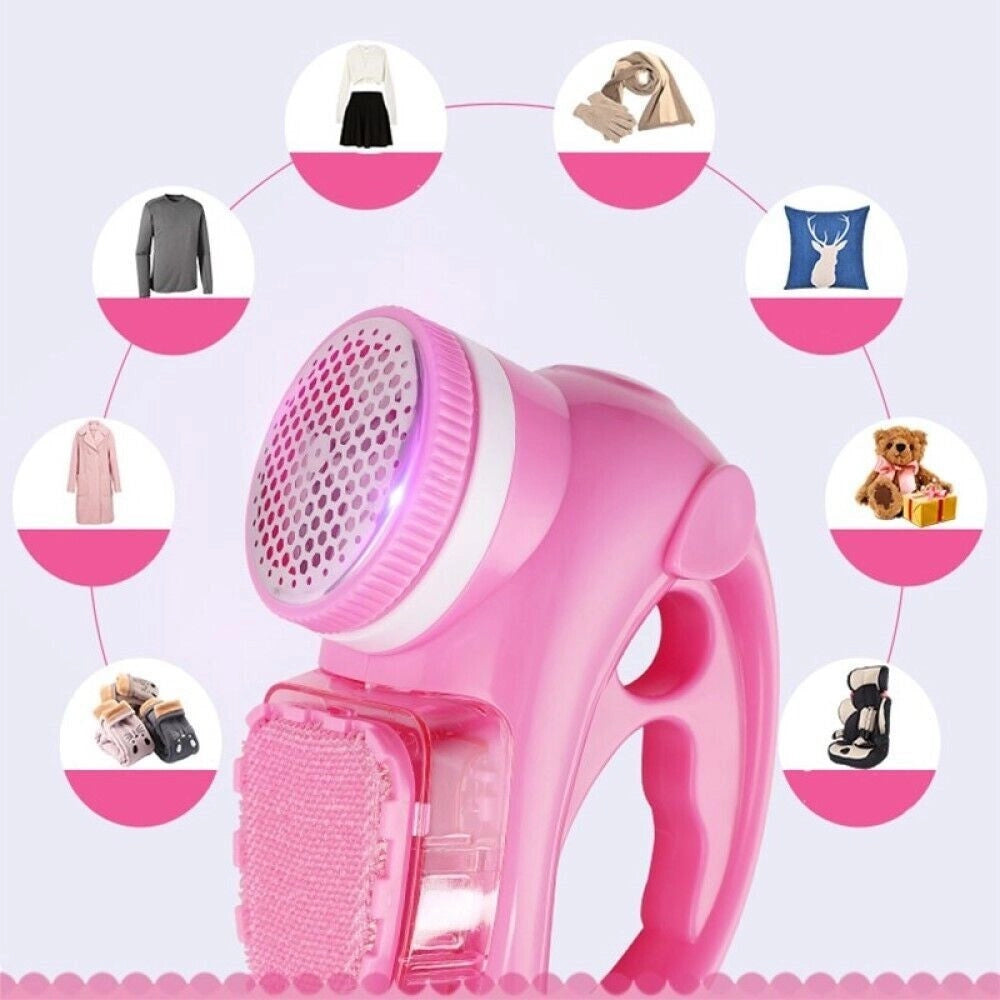 Trade Shop - Levapelucchi Elettrico Ricaricabile 2 In 1 Rimuovi Pelucchi Con Serbatoio Tx8372 -