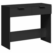 Tavolino Consolle | Tavolo d'Ingresso Nero 90x36x75 cm in Legno Multistrato