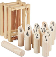 Gioco da lancio estivo - Set completo con pezzo reale e bastoni - Adatto a famiglie e amici - Gioco da giardino per adulti e bambini - Ottimo per feste, barbecue e campeggio - Caratterizzato da aspetti educativi e sportivi