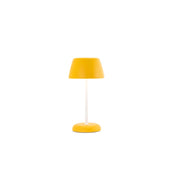 Lampada Smart Trilli Wi-Fi Zafferano - Led Ricaricabile, Touch, App Wi-Fi, Ceramica Decorata Bianca e Ocra