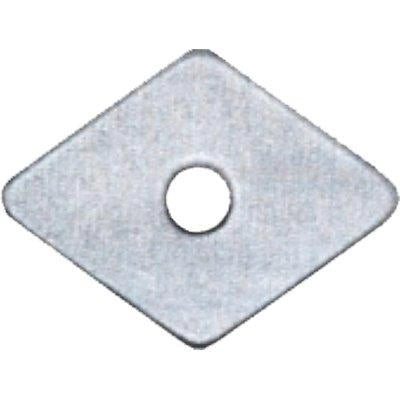 RONDELLA TIRAFONDO ROMBOIDALE PPL - MM 27X27 FORO MM 6,0 CF=PZ 100- 2 confezioni