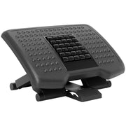 Poggiapiedi da scrivania regolabile in altezza, supporto ergonomico antiscivolo, per ufficio domestico e ufficio, nero.