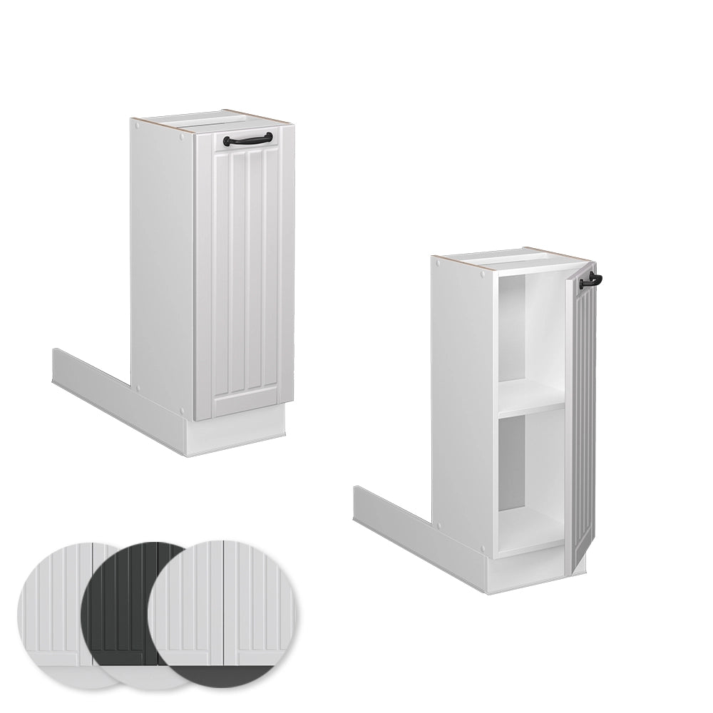 Vicco Isola cucina Bianco casa di campagna 30 cm senza piano di lavoro