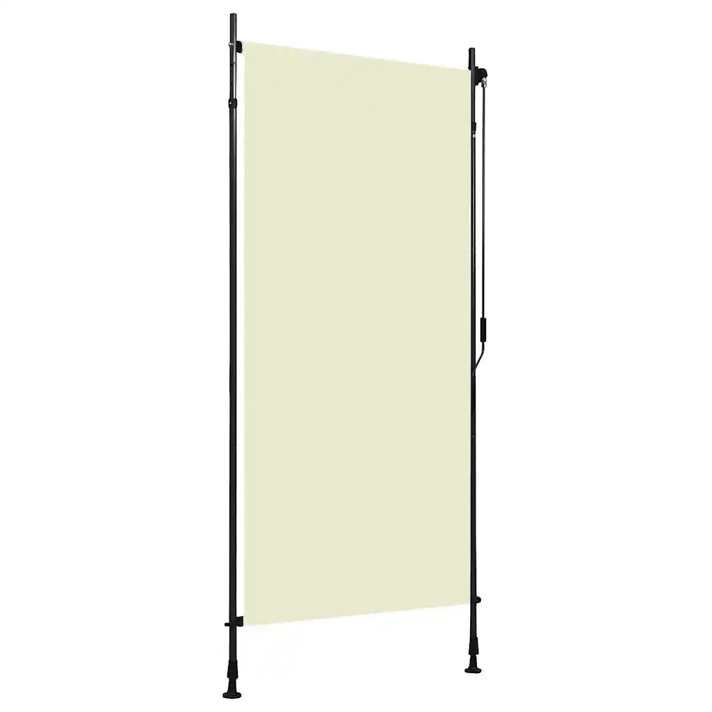 Tenda a Rullo per Esterni-Tenda da sole avvolgibile 100x270 cm Crema
