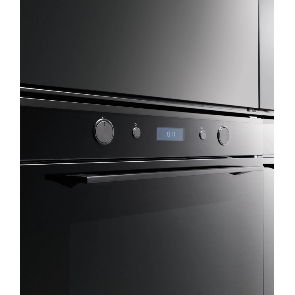 Franke fmy98pbk forno da incasso 60 cm elettrico multifunzione pirolitico, colore nero, classe energetica a+, volume 73lt