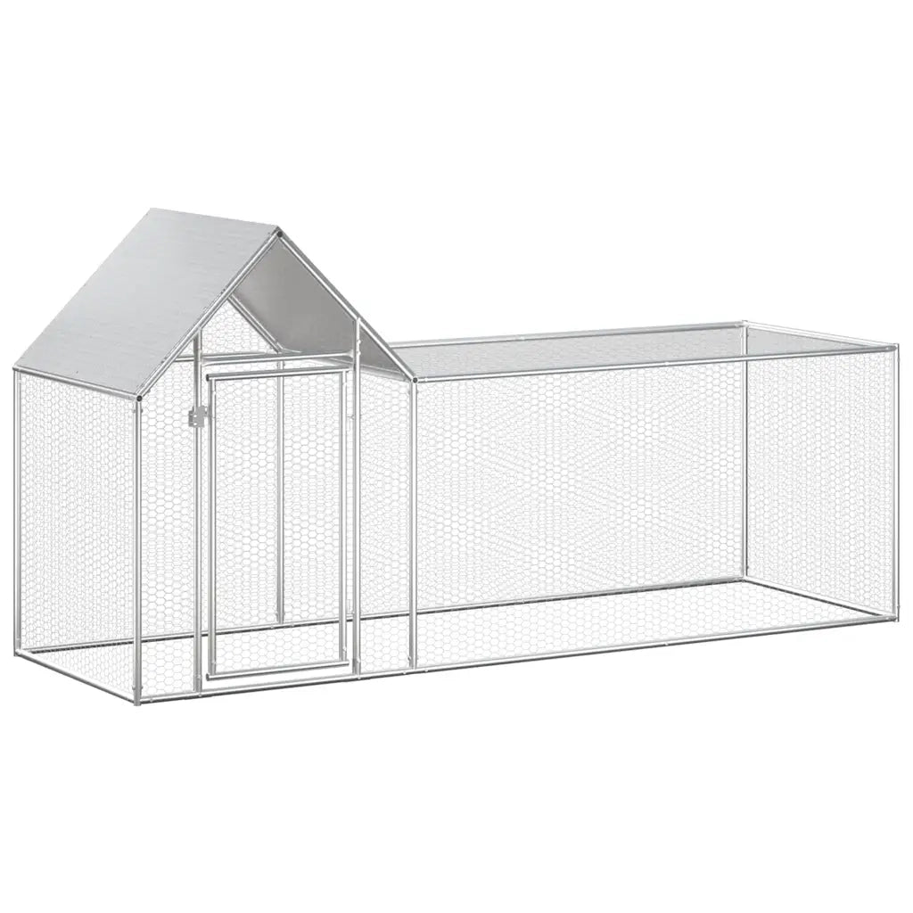 Pollaio 3x1x1,5 m in Acciaio Zincato CFW6360730