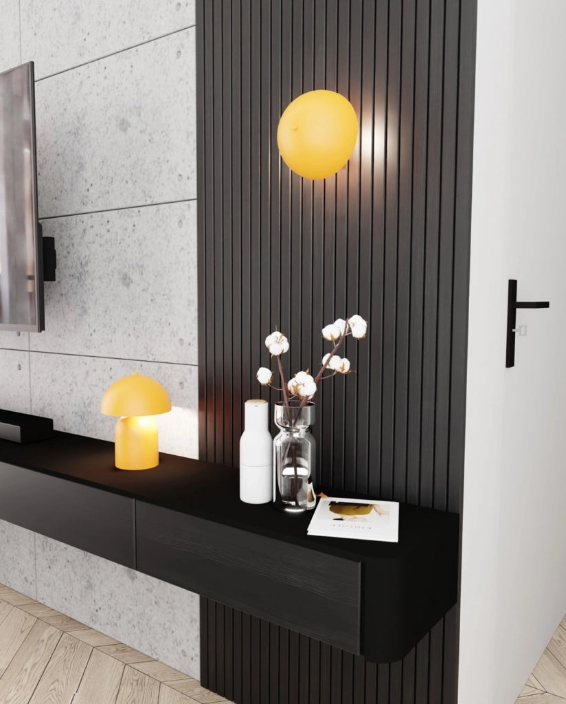 Lampada Da Tavolo Moderna Hera Acciaio Arancione 2 Luci G9 Ip20