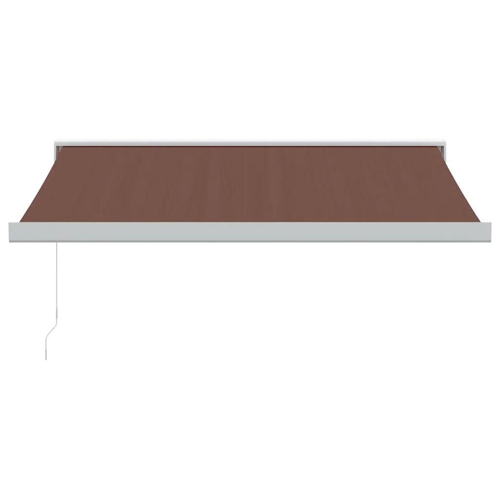 Tenda Sole Retrattile Manuale 350x250 cm Marrone 3215719
